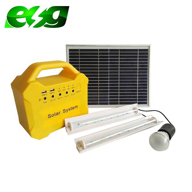 12V 10W Solar Energy System for House Lighting DC Power Solar Power System