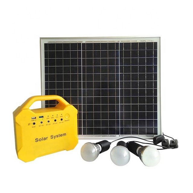 12V 10W Solar Energy System for House Lighting DC Power Solar Power System