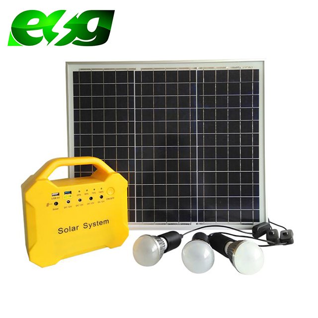 12V 10W Solar Energy System for House Lighting DC Power Solar Power System