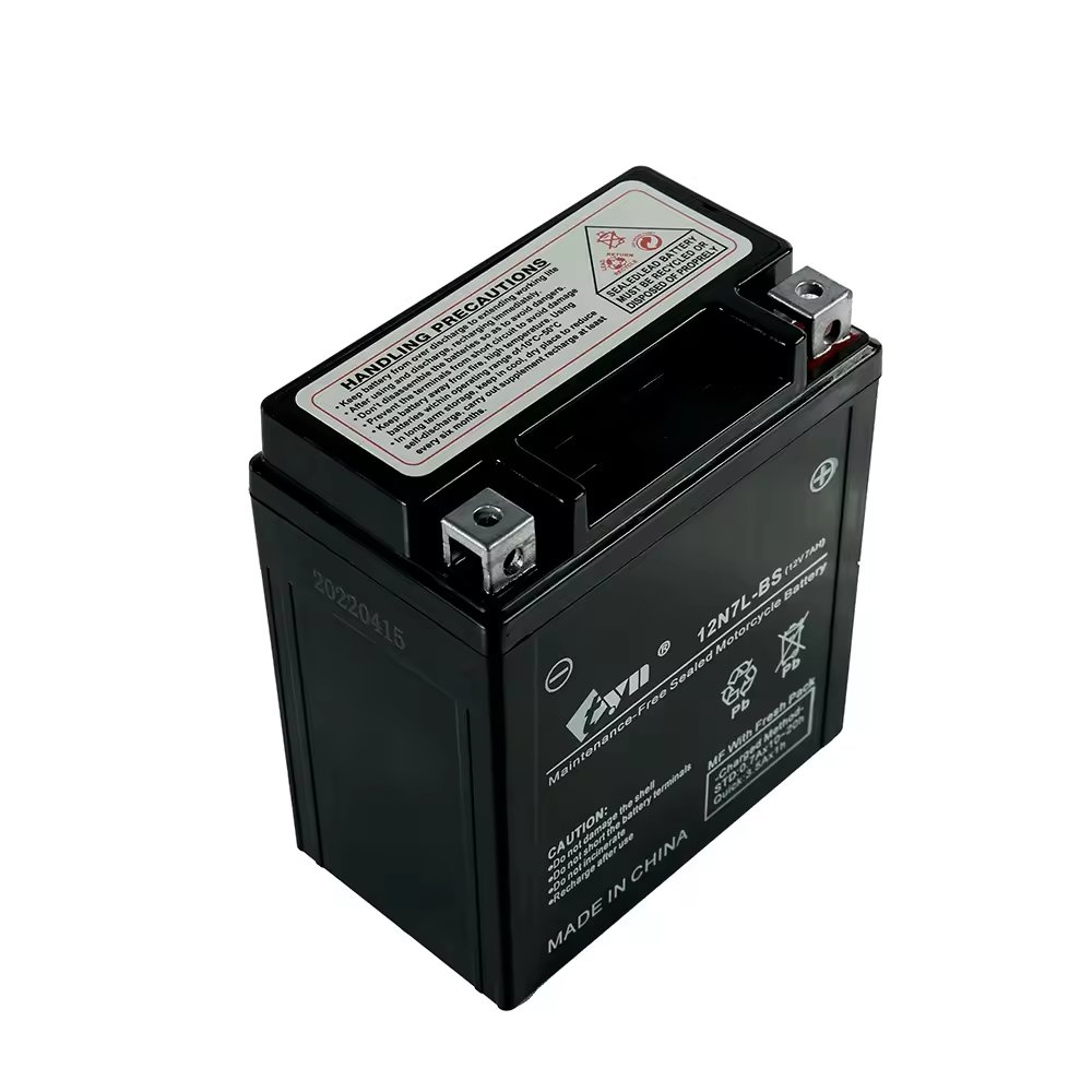 12N5-BS motorcycle battery for motorcycles.