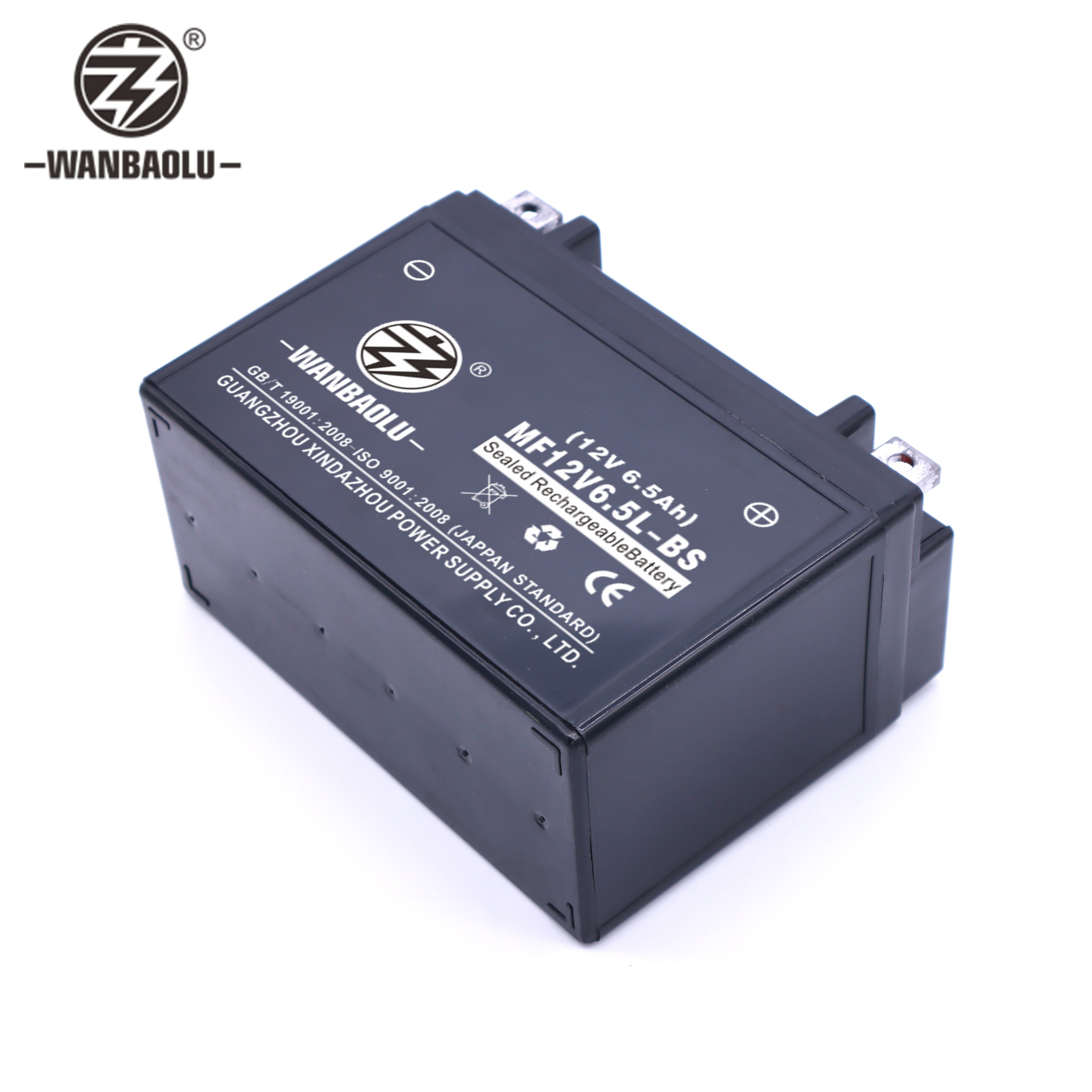 lead acid batteries 12V 6.5AH motorcycle battery YB6.5-B,12N6.5-3B