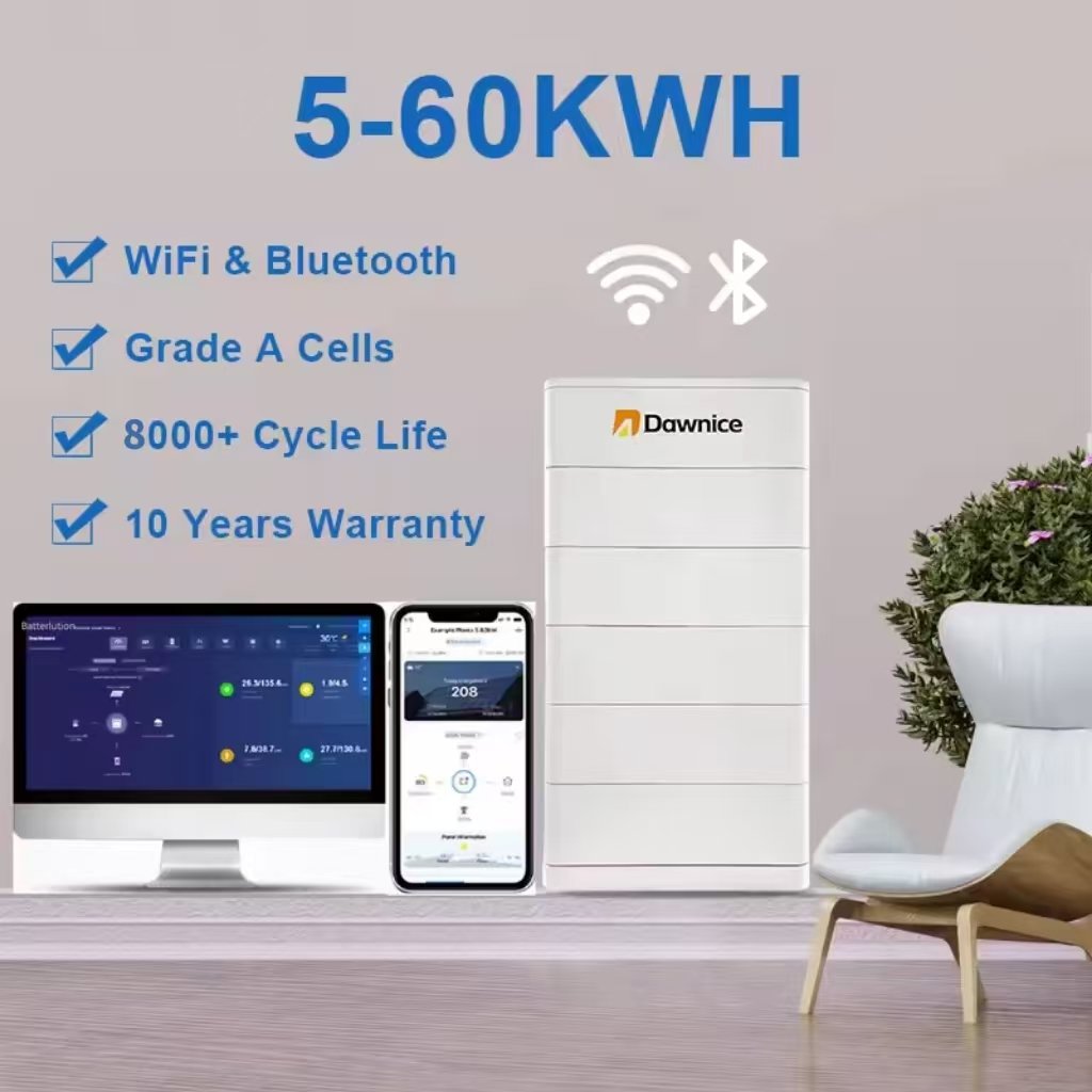 Lithium Ion Battery 15kwh 20kwh Lifepo4 Battery High Performance Stacked Battery for Residential Use