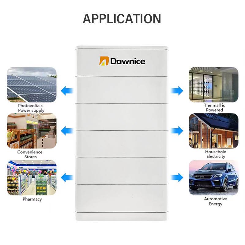 Lithium Ion Battery 15kwh 20kwh Lifepo4 Battery High Performance Stacked Battery for Residential Use