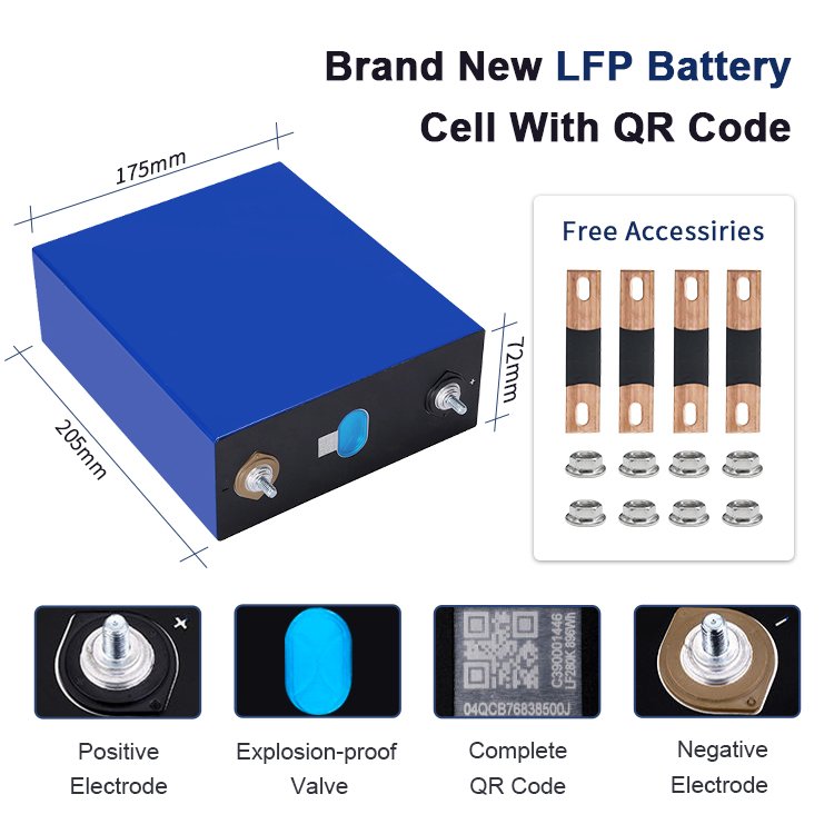 Exliporc EU USA Stock DDP Fast Deliver 280Ah 3.2V Lifepo4 Battery Cell 6000 Cycles Prismatic Lithium Ion Cell LFP AKKU