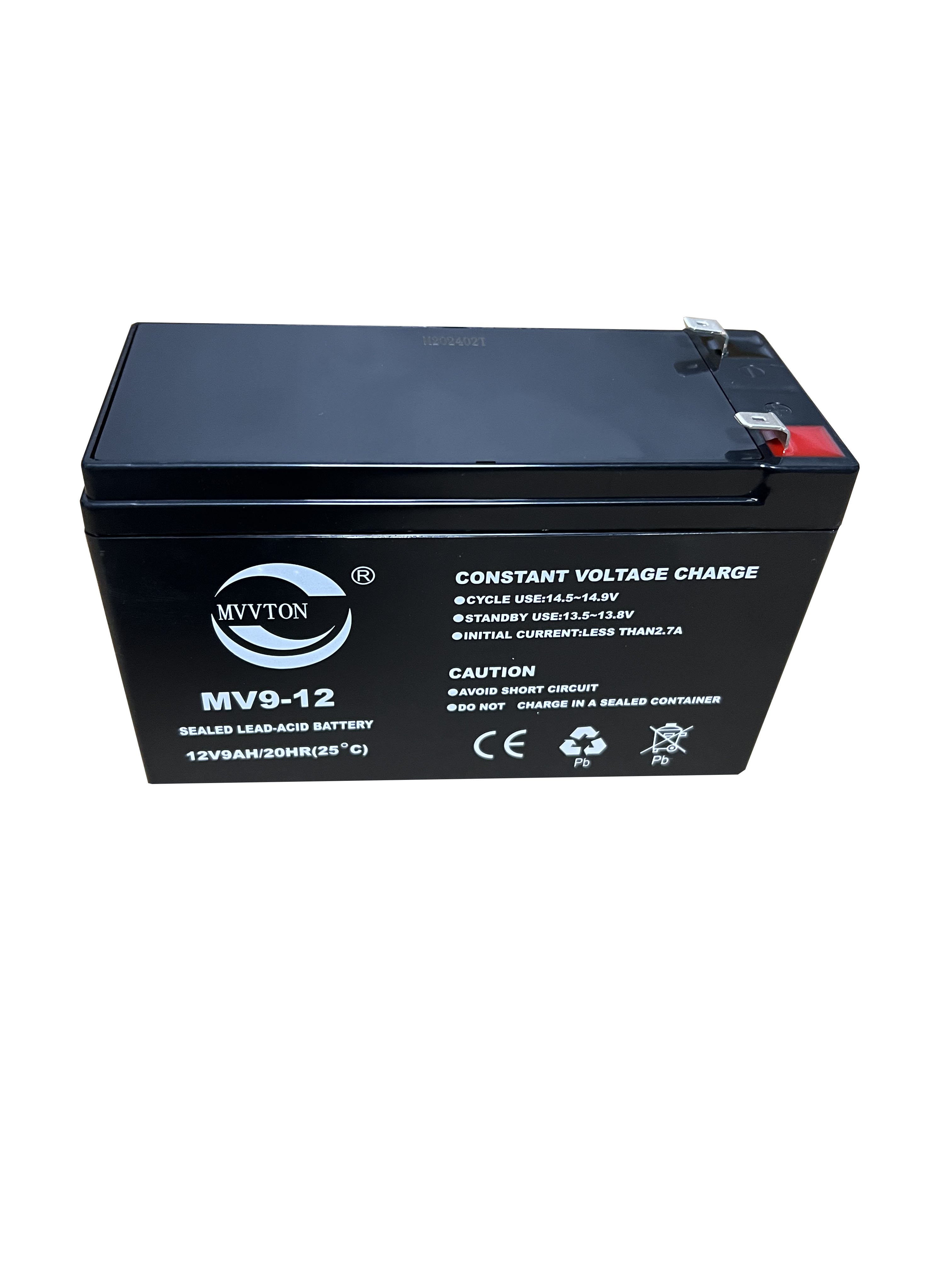 12V 9Ah Deep Cycle Lead Acid Battery Cells for Home Appliances Toys Power Tools Consumer Electronics Voltage 12V