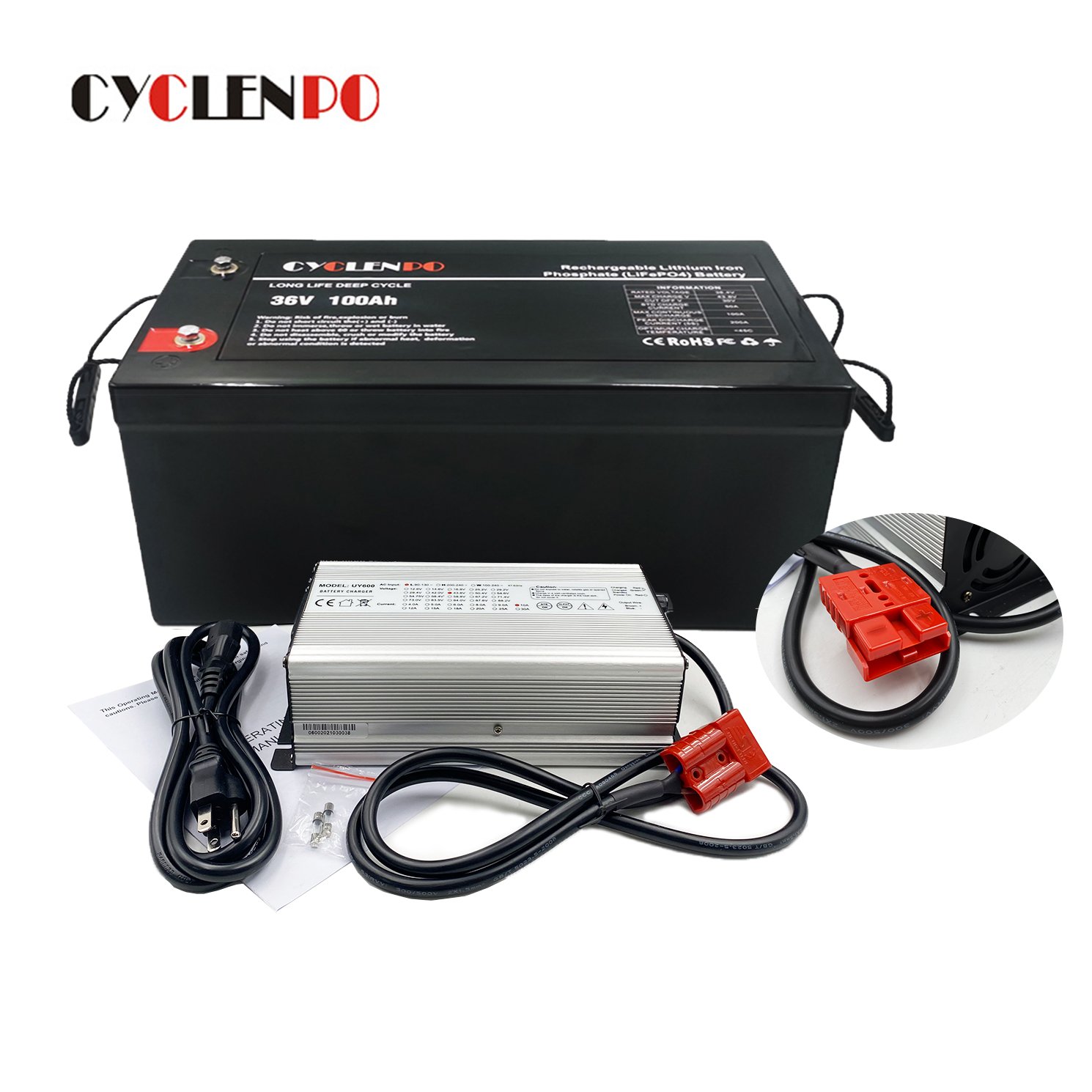 Factory supply IP65 waterproof lifepo4 battery 36v 100ah lithium ion batteries 36v 100ah for electric trolling motor/boat/