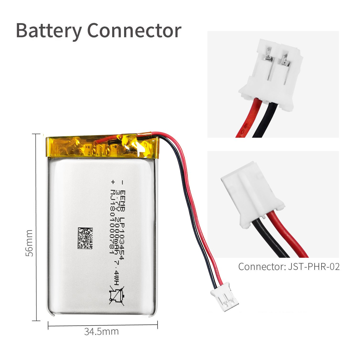 612338 550mAh 3.7v OEM Capacity Rechargeable Lithium Polymer ion Battery Medium Size Batteries Cell Lipo Battery For Toys