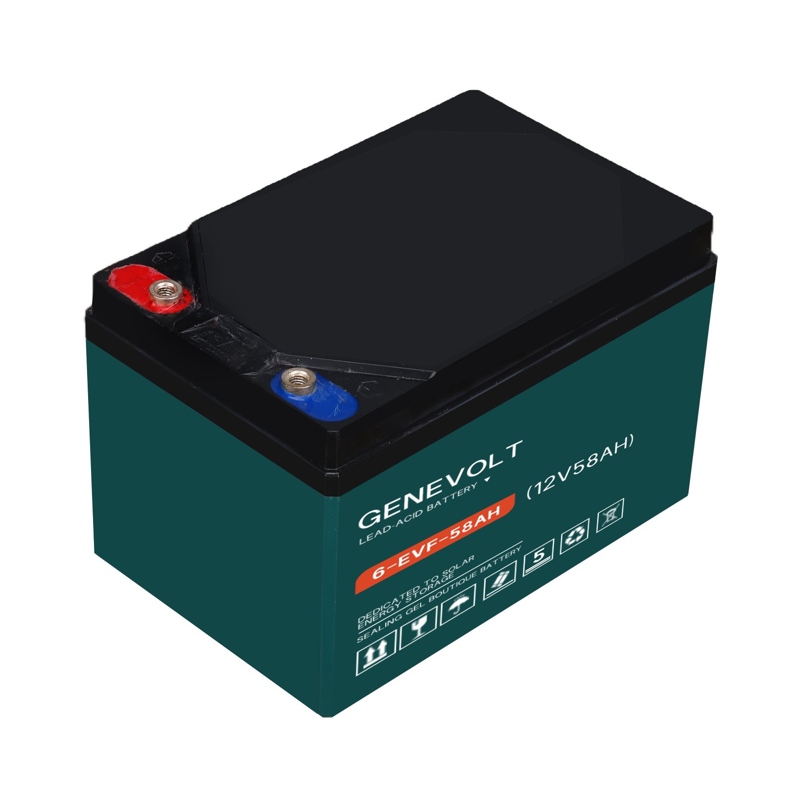 Quality assurance economical price of gel lead-acid battery 12V 58Ah household electric lighting golf lighting
