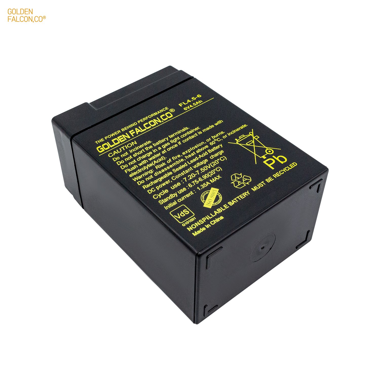 Rechargeable sealed lead acid battery 6V 4.5Ah Deep cycle battery for UPS Electric tool