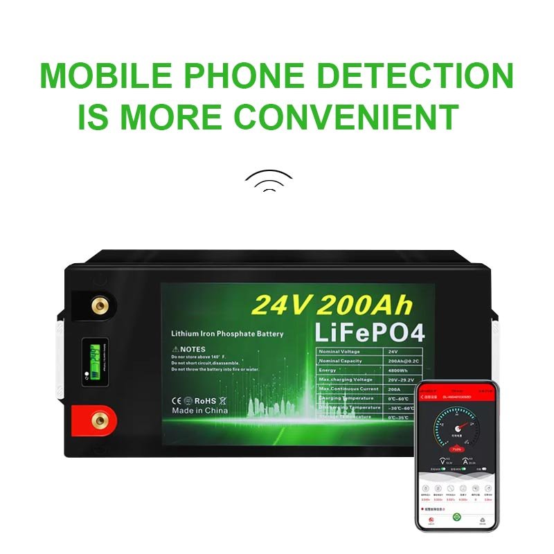Factory direct sale LiFePO4 Battery 24V 25.6V 100Ah 200Ah Solar System Energy Storage Battery