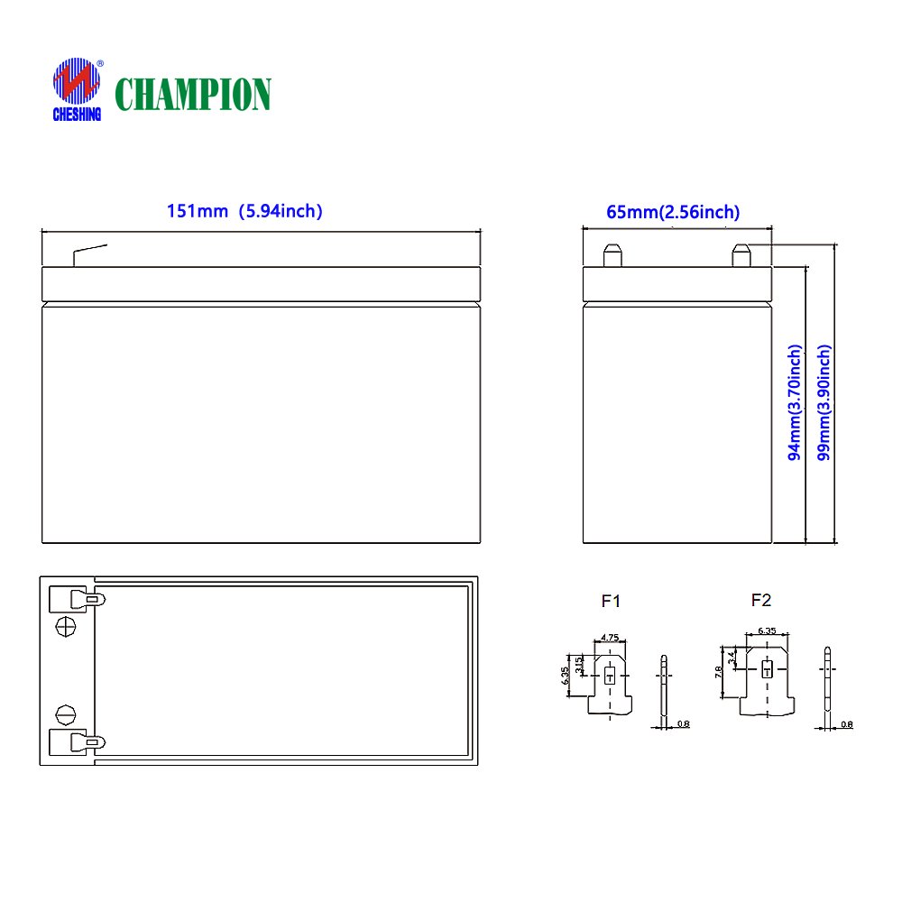 CHAMPION Factory 12V 7Ah lead Ups sealed acid lead solar Battery pack Uninterrupted Power supply battery pack for solar