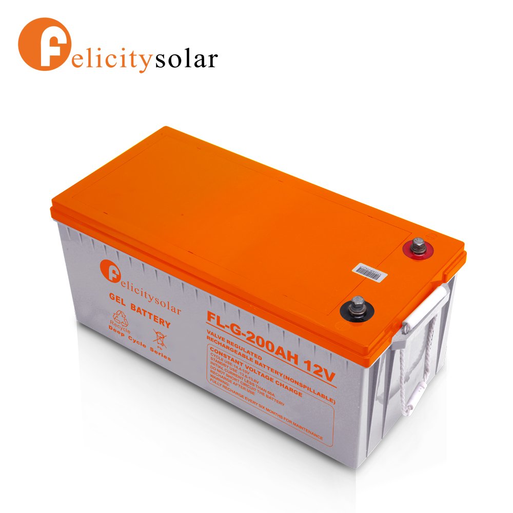 Felicity Solar Gel Battery Gel Series 12v 100Ah 150Ah 200Ah Rechargeable Lead Acid Batteries