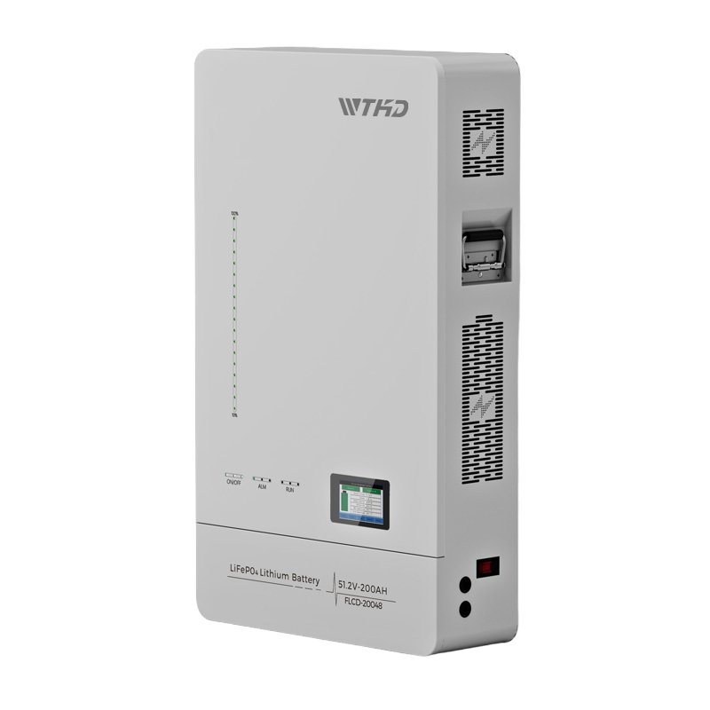 WTHD wall mounted battery 51.2v 48v 100ah 200ah 5kwh 10kwh lifepo4 battery power wall lithium ion batteries built-in bms