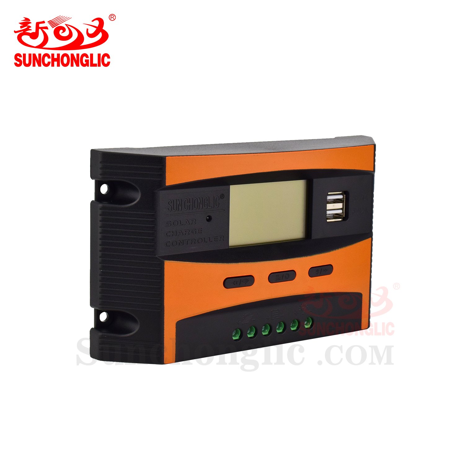 Sunchonglic 12V 24V 10A pwm controller 10amp manual solar charger controller with LCD display
