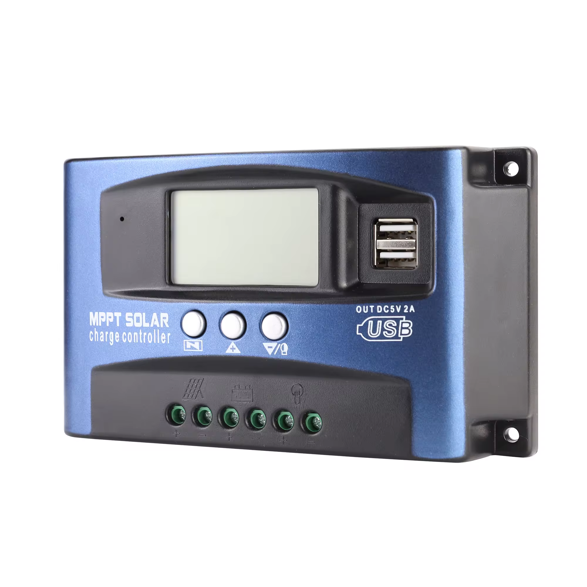 Popular Auto Dual USB MPPT Solar Controller with LCD Display 12V 24V PWM Charr Solar Cell Panel-Solar Char Controller
