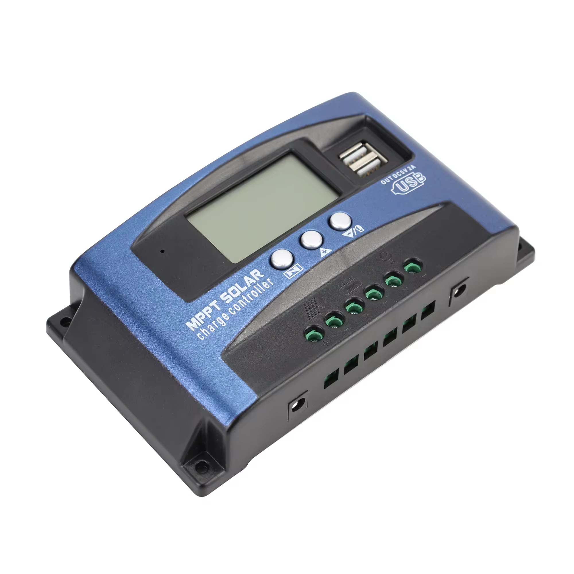 Popular Auto Dual USB MPPT Solar Controller with LCD Display 12V 24V PWM Charr Solar Cell Panel-Solar Char Controller