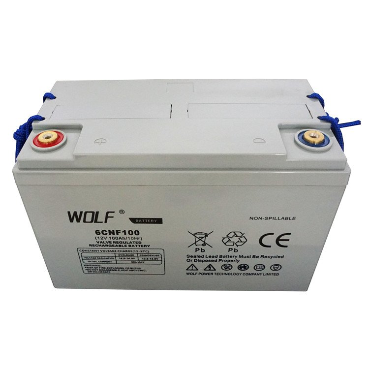 Long life agm storage deep cycle battery 12v 100ah maintenance free solar gel lead acid batteries