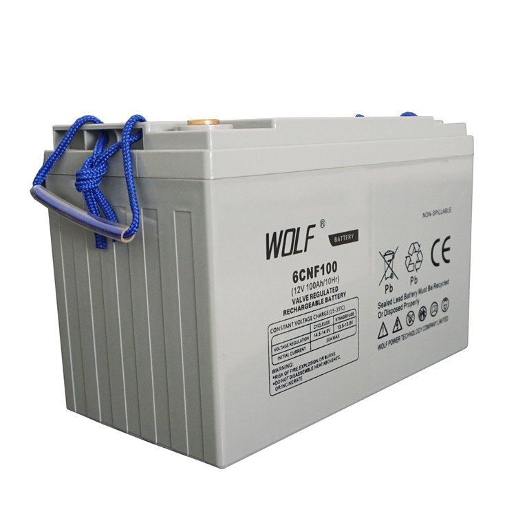Long life agm storage deep cycle battery 12v 100ah maintenance free solar gel lead acid batteries
