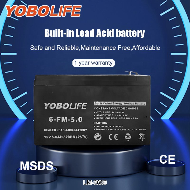 YOBOLIFE LM-3606 lead acid battery storage Portable Solar Generator Mini Home Solar Lighting System Kit 12V DC power supply