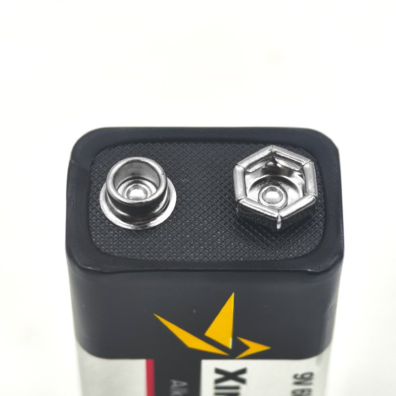 Durable 9v Alkaline Battery 6LR61 Lead Free 720mins 9v alkaline battery for household