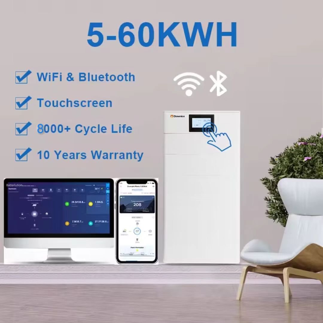 8000 Cycle Times Lithium ion Battery PacK 51.2v 200ah 300ah Low Voltage Stackable Lithium Battery