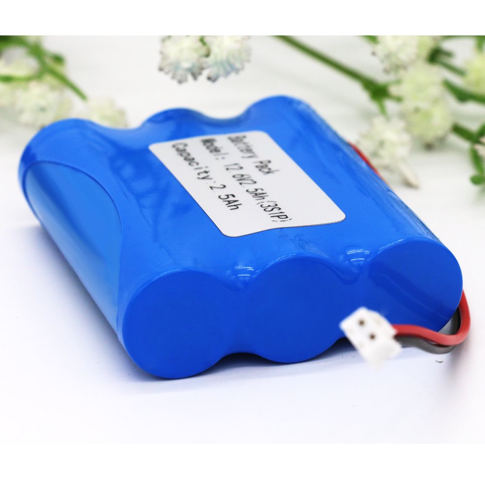 Custom OEM 3S1P Li-ion Lithium Pack 2500mah 12.6V Rechargeable Batteries 18650 Battery Pack Lithium Ion Batteries