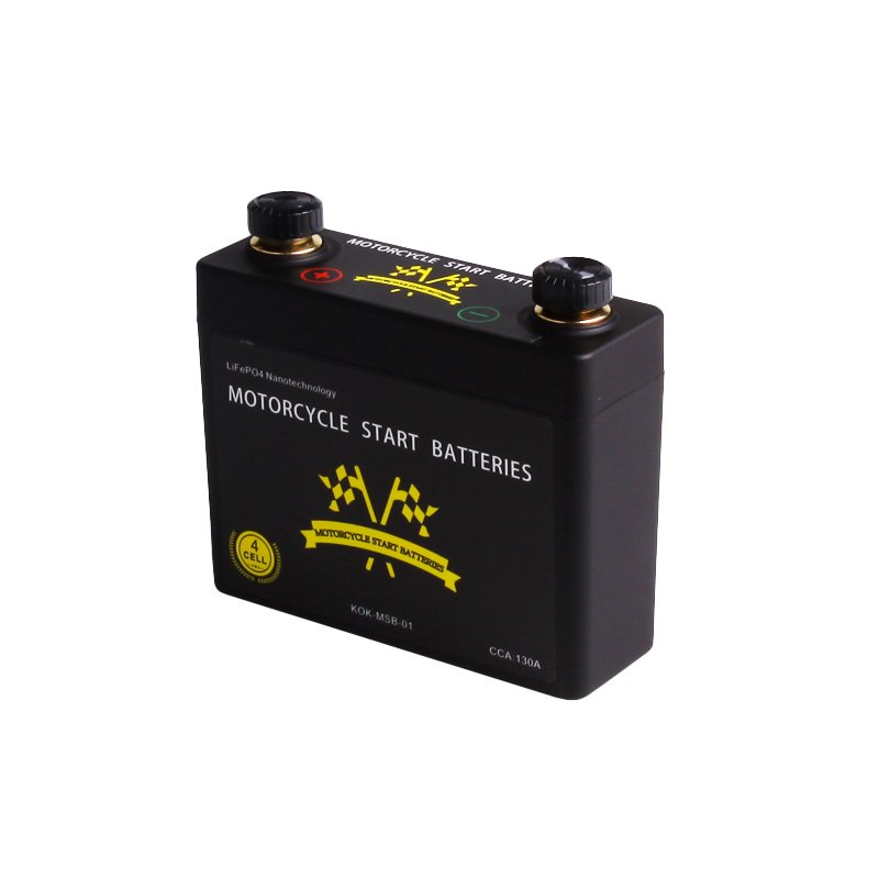 KOK POWER 12V Motorcycle Battery 130CCA LiFePO4 Starter Batteries 9Ah Lead-acid Battery Replacement