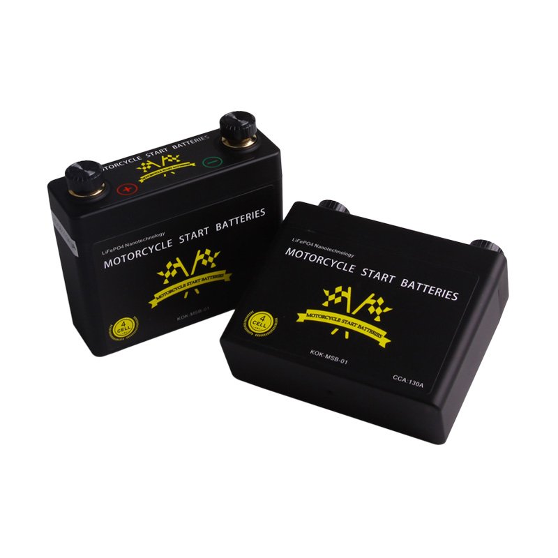 KOK POWER 12V Motorcycle Battery 130CCA LiFePO4 Starter Batteries 9Ah Lead-acid Battery Replacement