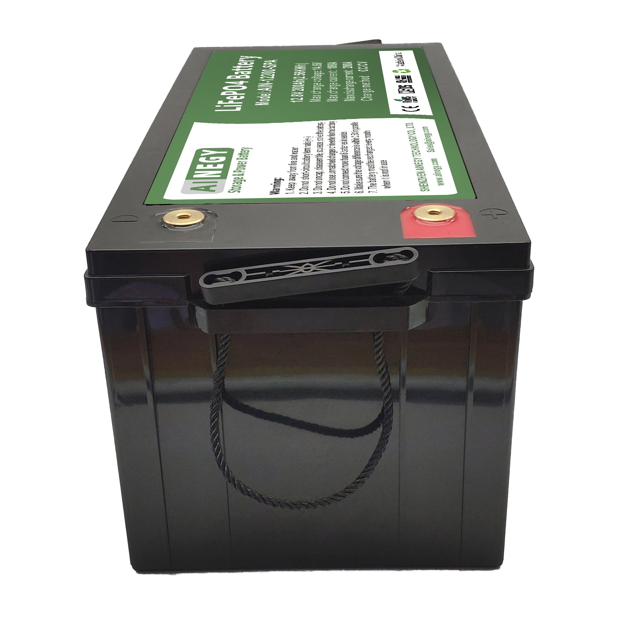 AINEGY Hot selling 2.56KWh lifepo4 batteries 12v lead acid batteries 2000 cycles rv battery