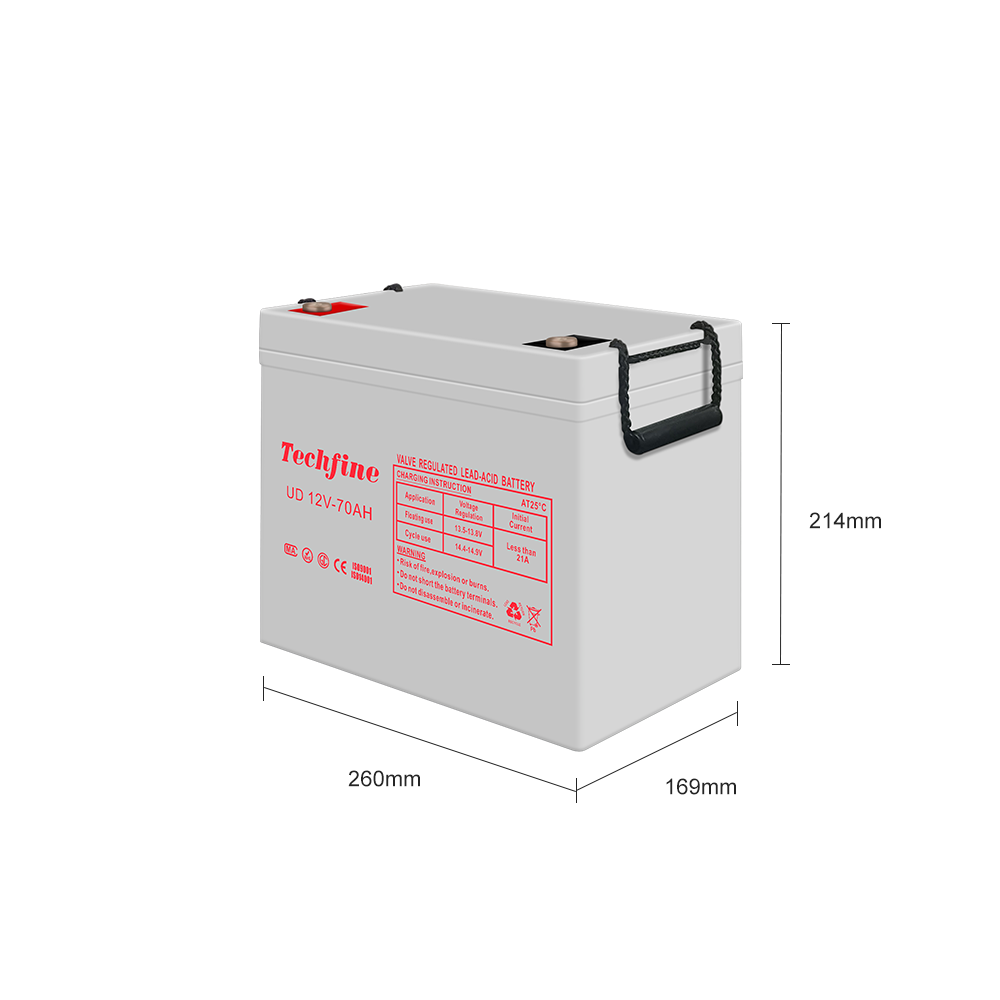 Techfine gel battery 12V 65AH 100AH 120AH 150AH 200AH 250AH lead acid battery pure sine wave for solar system 24V battery