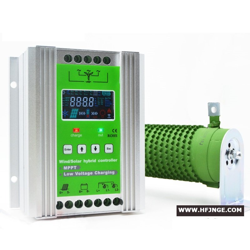 12V 24V 48V 3000W Wifi Wind Solar Hybrid Charge Controller, MPPT Charge for Solar Panel Wind Turbine, Lithium Lead Acid Battery