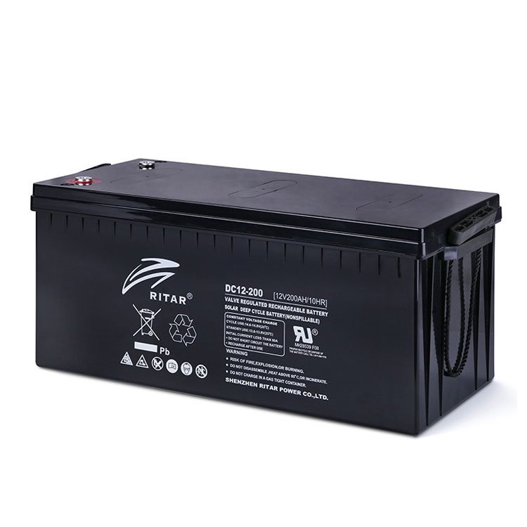 Sunpal Baterias Solares Lead Acid Batteries 12V 200 Amp 200Ah Ritar Solar Battery Price