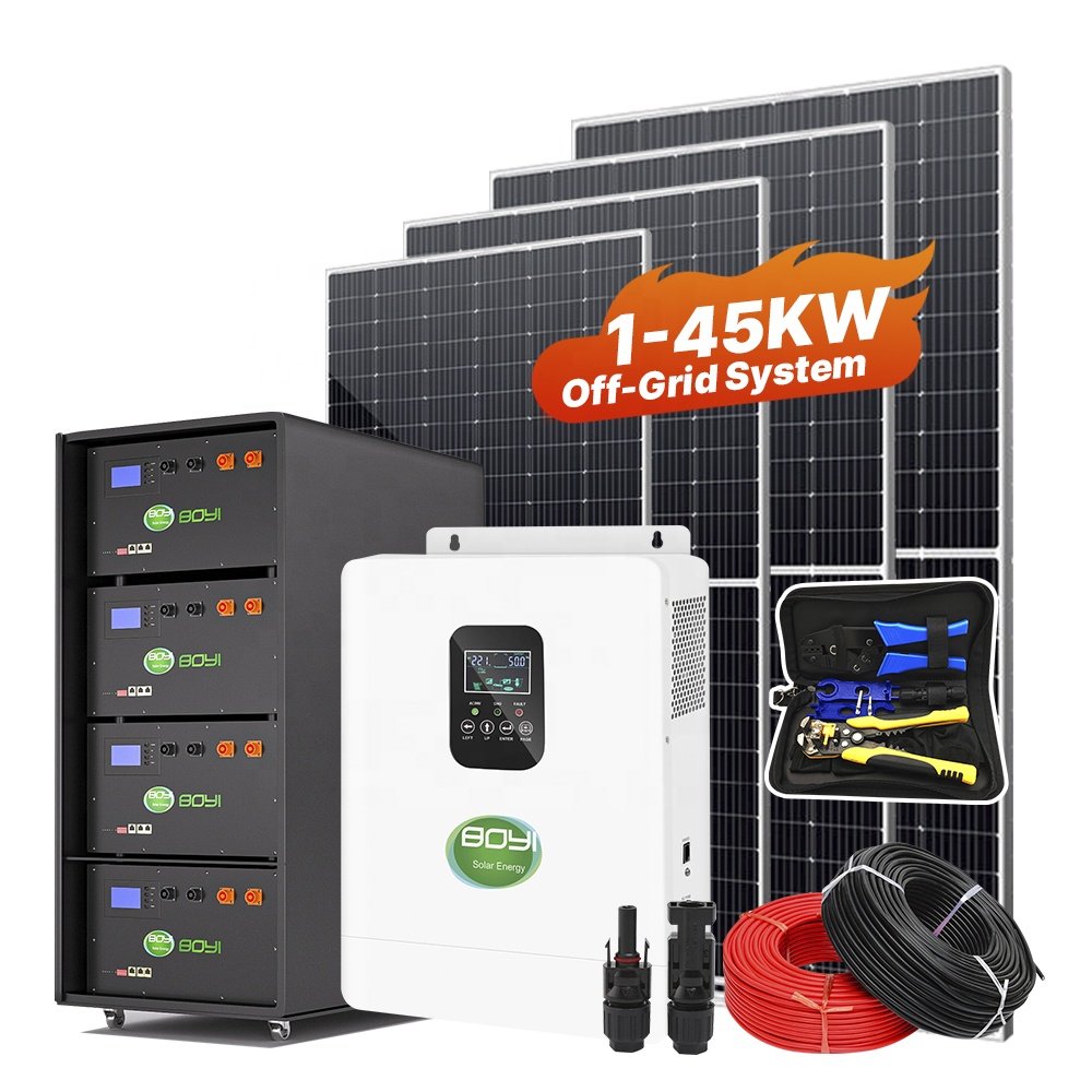 Solar Energy System 2KW 3KW 4KW 5KW Hybrid Solar Panel Power PV System for home