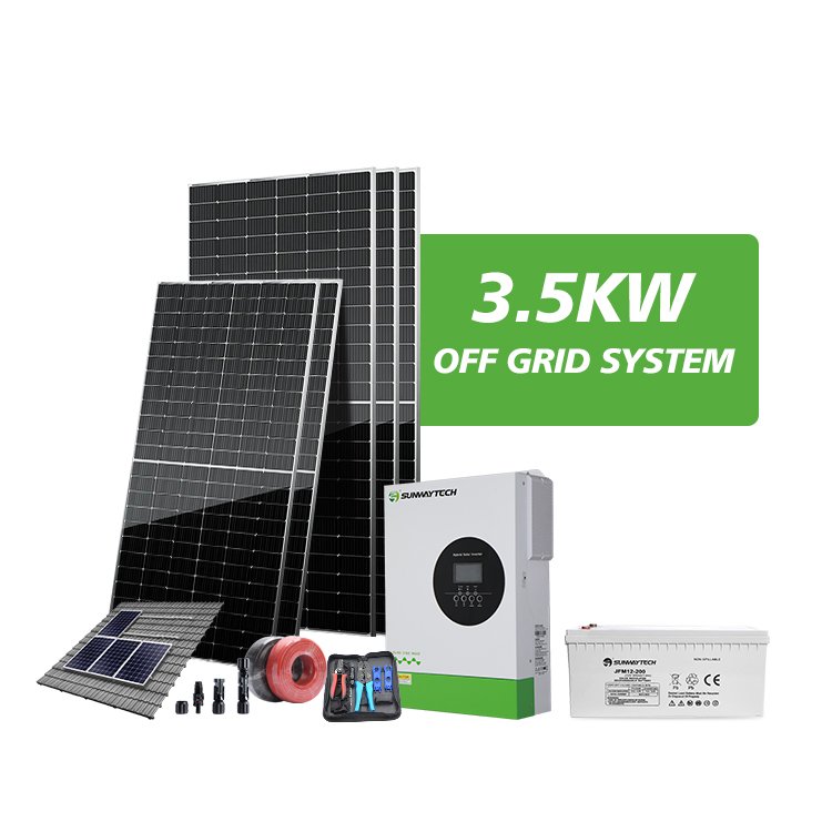 5kw 3.5kw Solar Power System With 12v 24v 48v 100ah 150ah 200ah Acid Battery 250AH 260AH 200AH