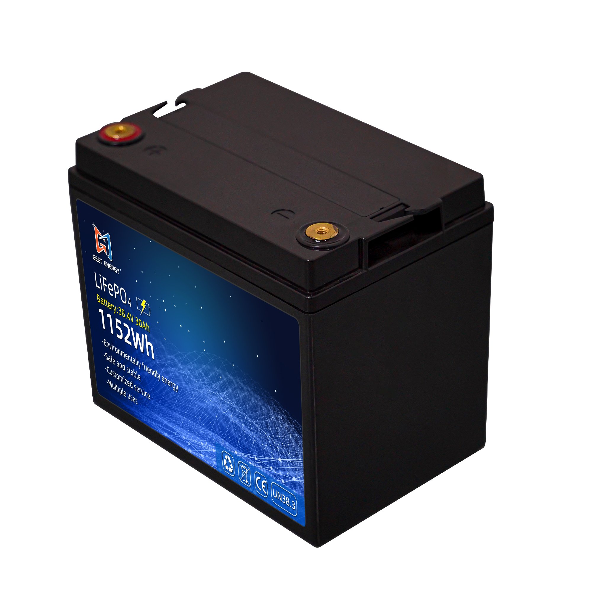 Green Power Rechargeable Battery 12V 100Ah 12.8V LiFePO4 Lithium Ion LiFePO4 Battery Packs