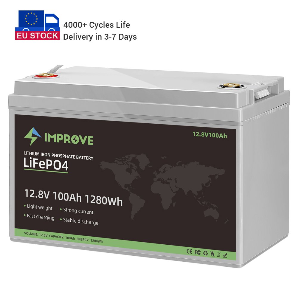 12v 100ah 200ah Battery Lifepo4 Sustainable Energy Storage for Solar Power System Lithium Ion Battery 12.8V
