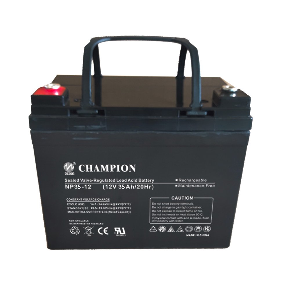 12v 35ah valve regulated lead acid batteries maintenance free batteries with high purity lead materials for security system