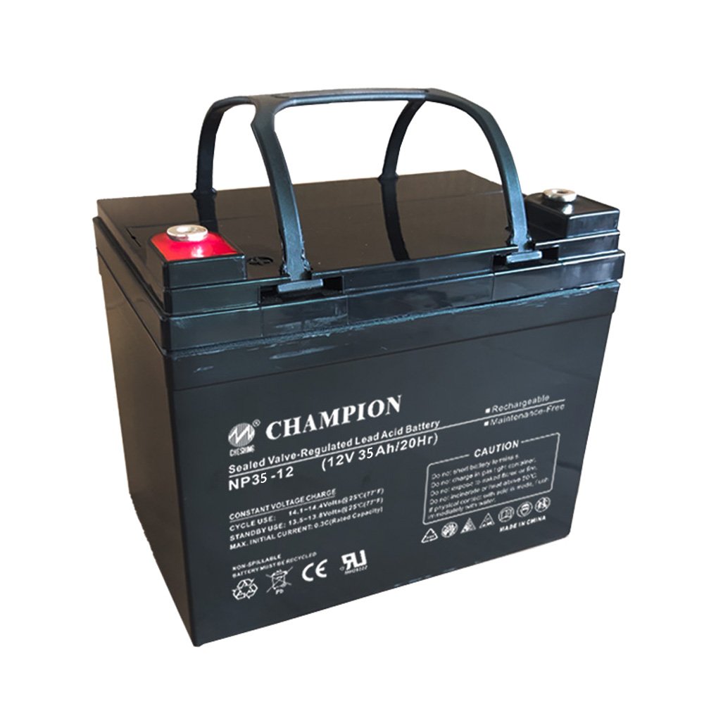 12v 35ah valve regulated lead acid batteries maintenance free batteries with high purity lead materials for security system