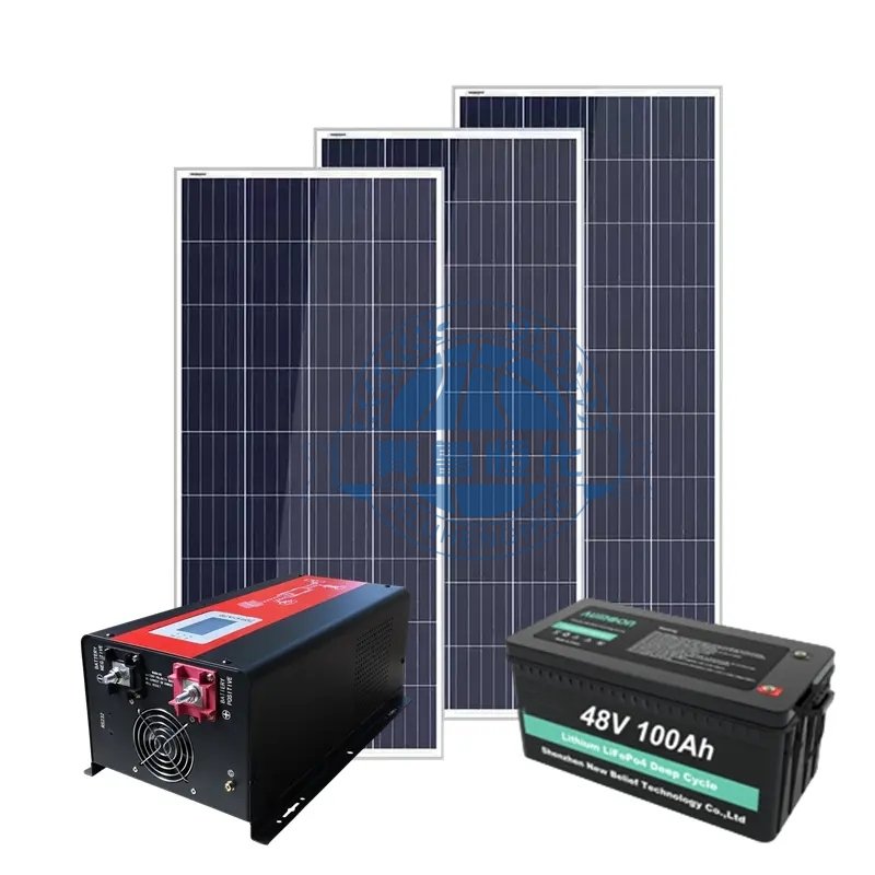 High quality Portable Kit Hybrid off Grid Home Mini Solar Panel 550w Battery Lighting Power System