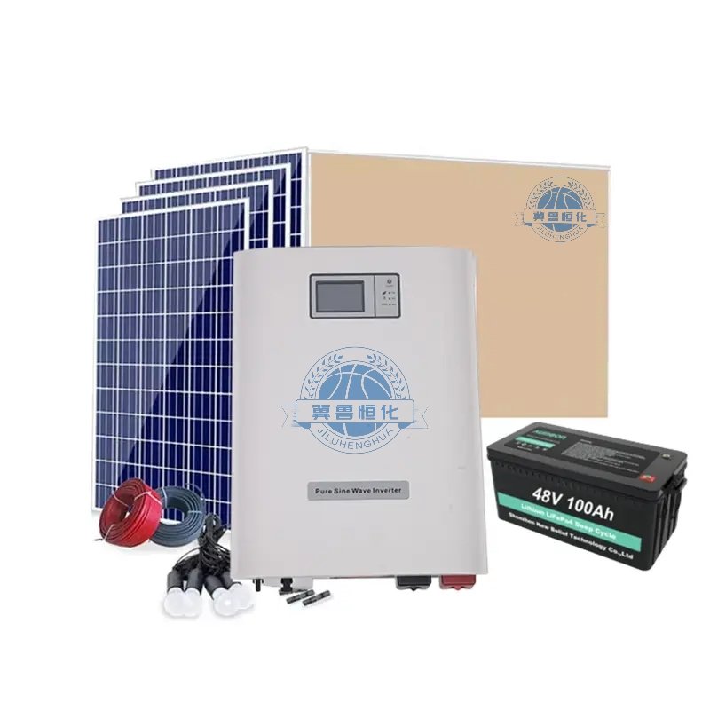 High quality Portable Kit Hybrid off Grid Home Mini Solar Panel 550w Battery Lighting Power System