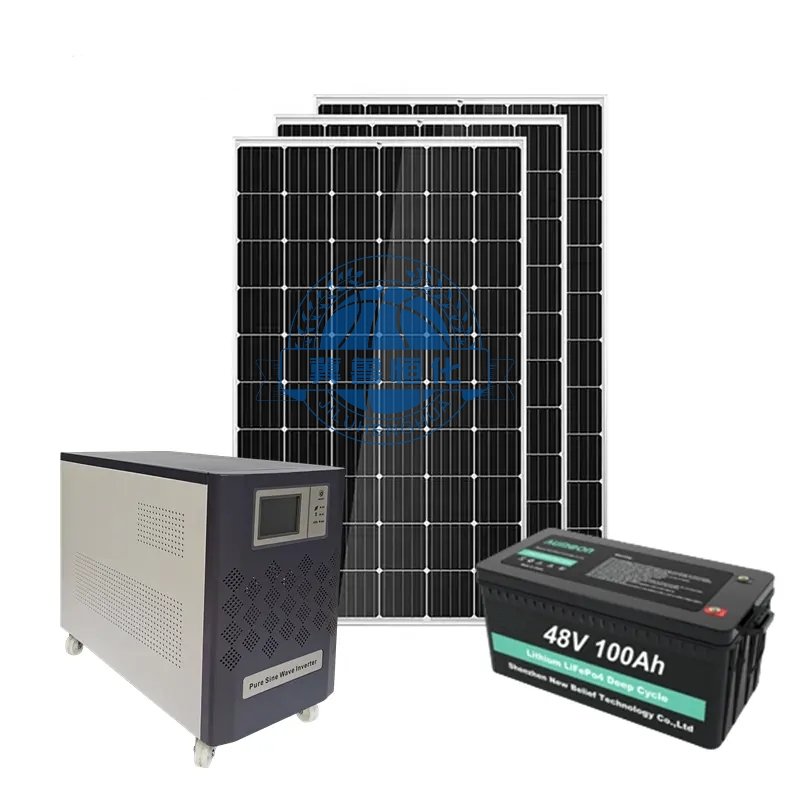 High quality Portable Kit Hybrid off Grid Home Mini Solar Panel 550w Battery Lighting Power System