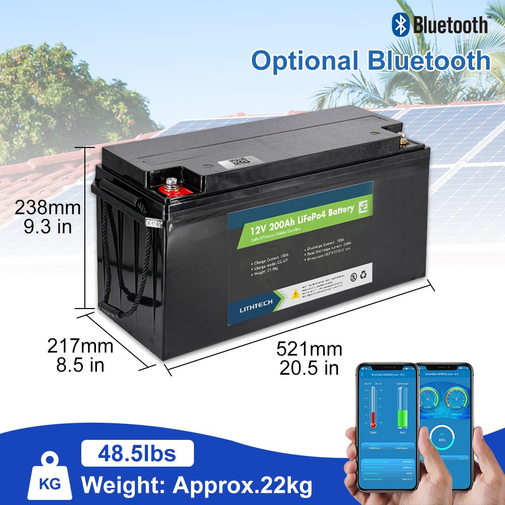 Solar Battery 12v 200ah 12 Volt Rechargeable Lead Acid Batteries Wholesale