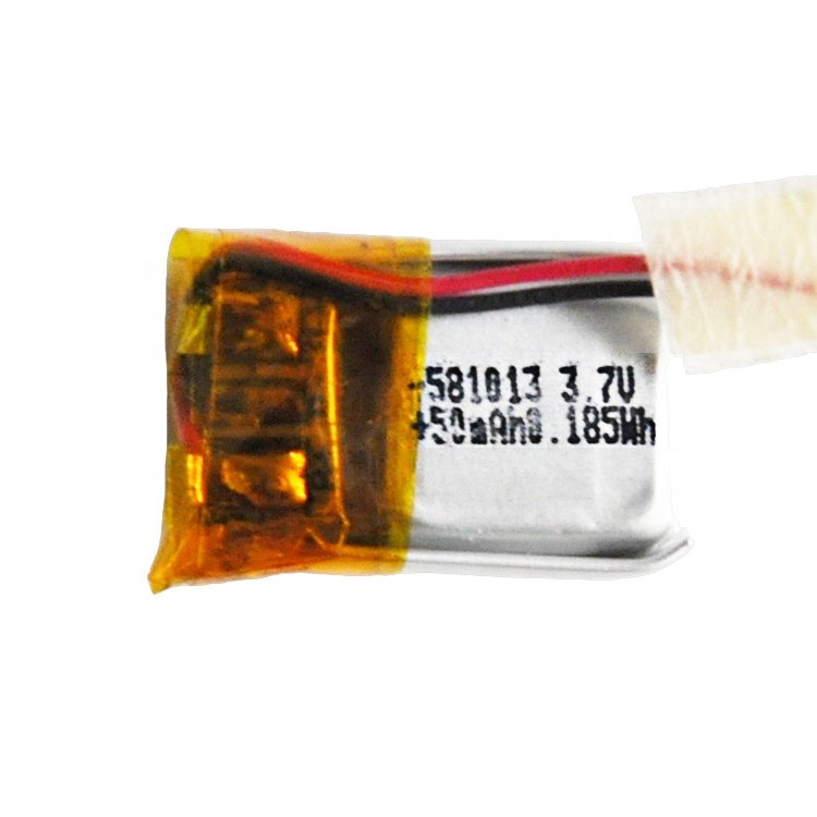 High quality TW581013 50mAh 3.7V origin factory wholesale Polymer Rechargeable Lithium Ion Battery