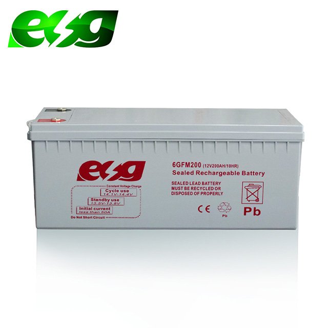 ESG MF Long life Deep Cycle 12V24v 100ah150ah 250ah Lead Acid Storage 200ah gel solar AGM battery