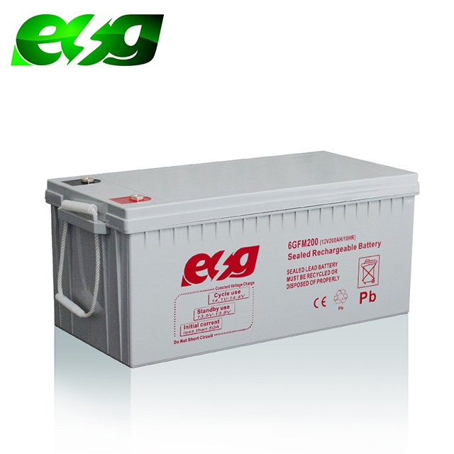 ESG MF Long life Deep Cycle 12V24v 100ah150ah 250ah Lead Acid Storage 200ah gel solar AGM battery