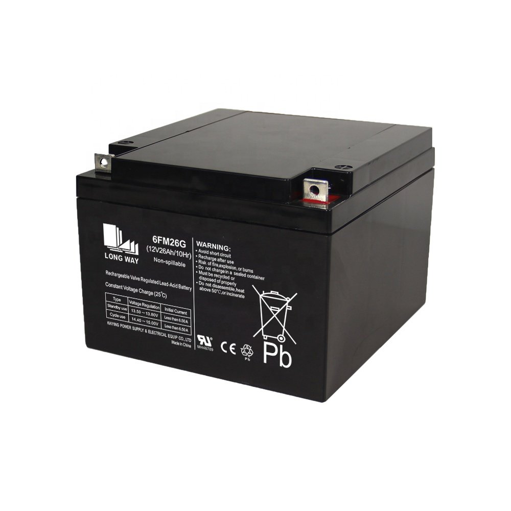 High Rate long service life General usage 6FM26G 12V26Ah Lead Acid Batteries