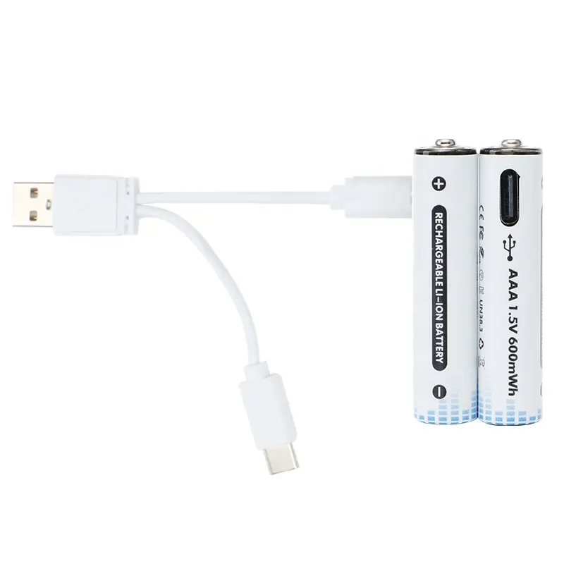 1.5V Type-C Charging Triple A Lithium Ion Batteries Micro USB Rechargeable Li-ion Battery aaa