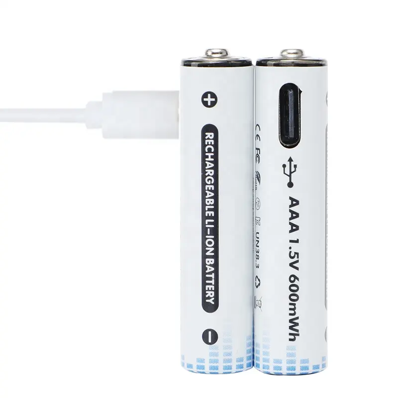 1.5V Type-C Charging Triple A Lithium Ion Batteries Micro USB Rechargeable Li-ion Battery aaa