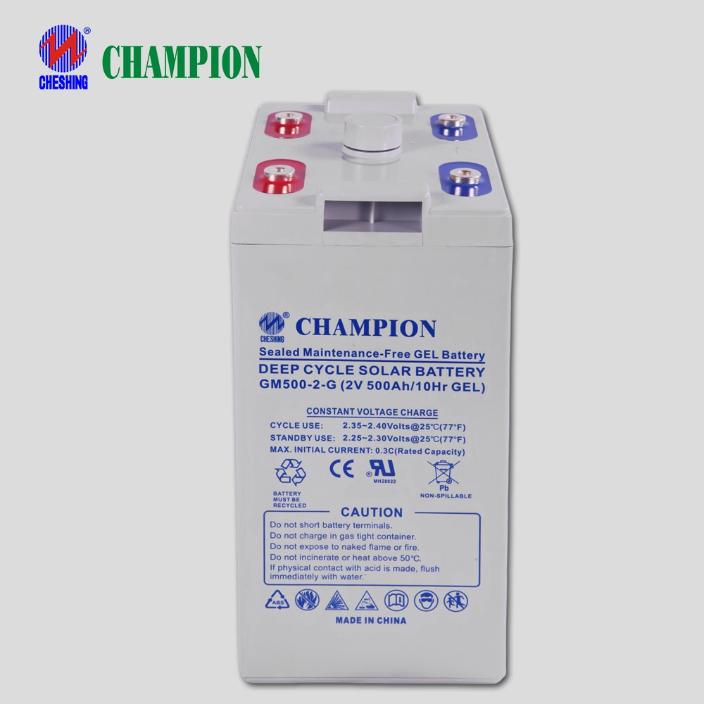 Champion Recycling Sealed Lead Acid Deep Cycle Solar Batteries 2v 6V 12v 300ah 400ah 500ah Gel Battery