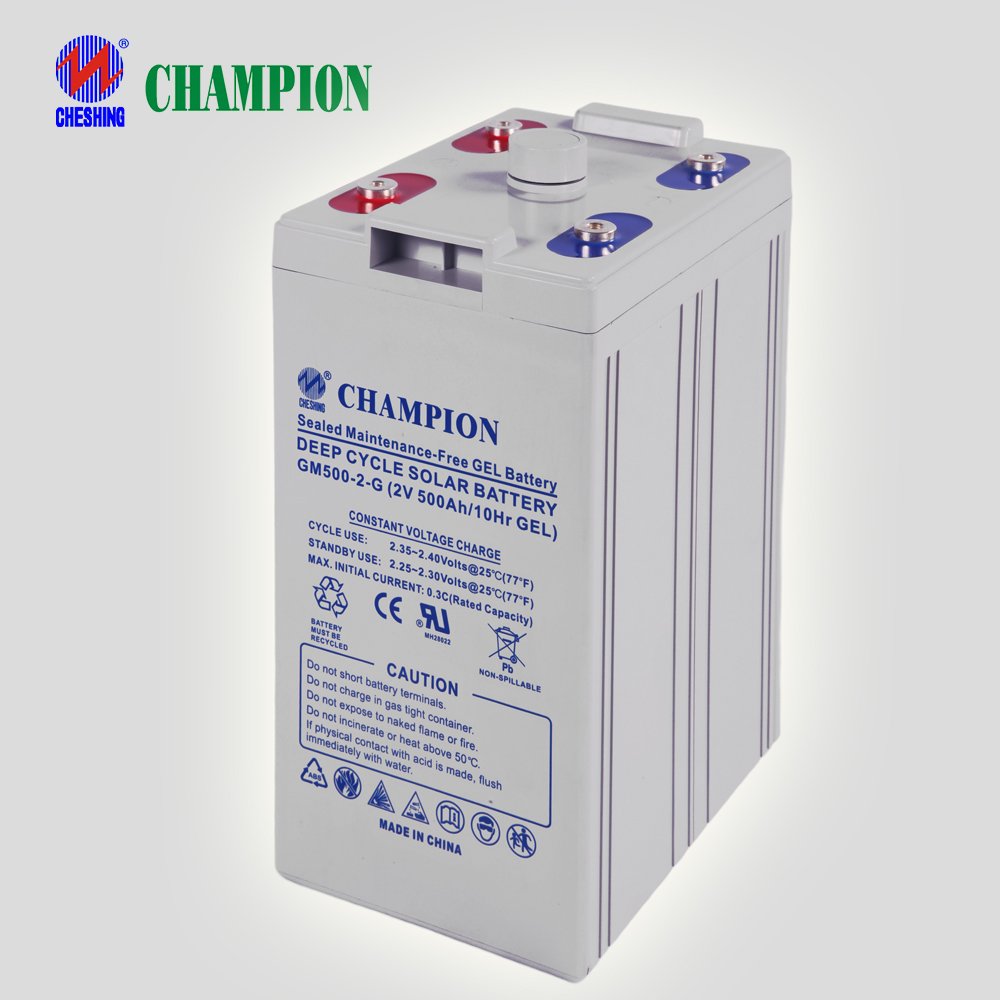 Champion Recycling Sealed Lead Acid Deep Cycle Solar Batteries 2v 6V 12v 300ah 400ah 500ah Gel Battery